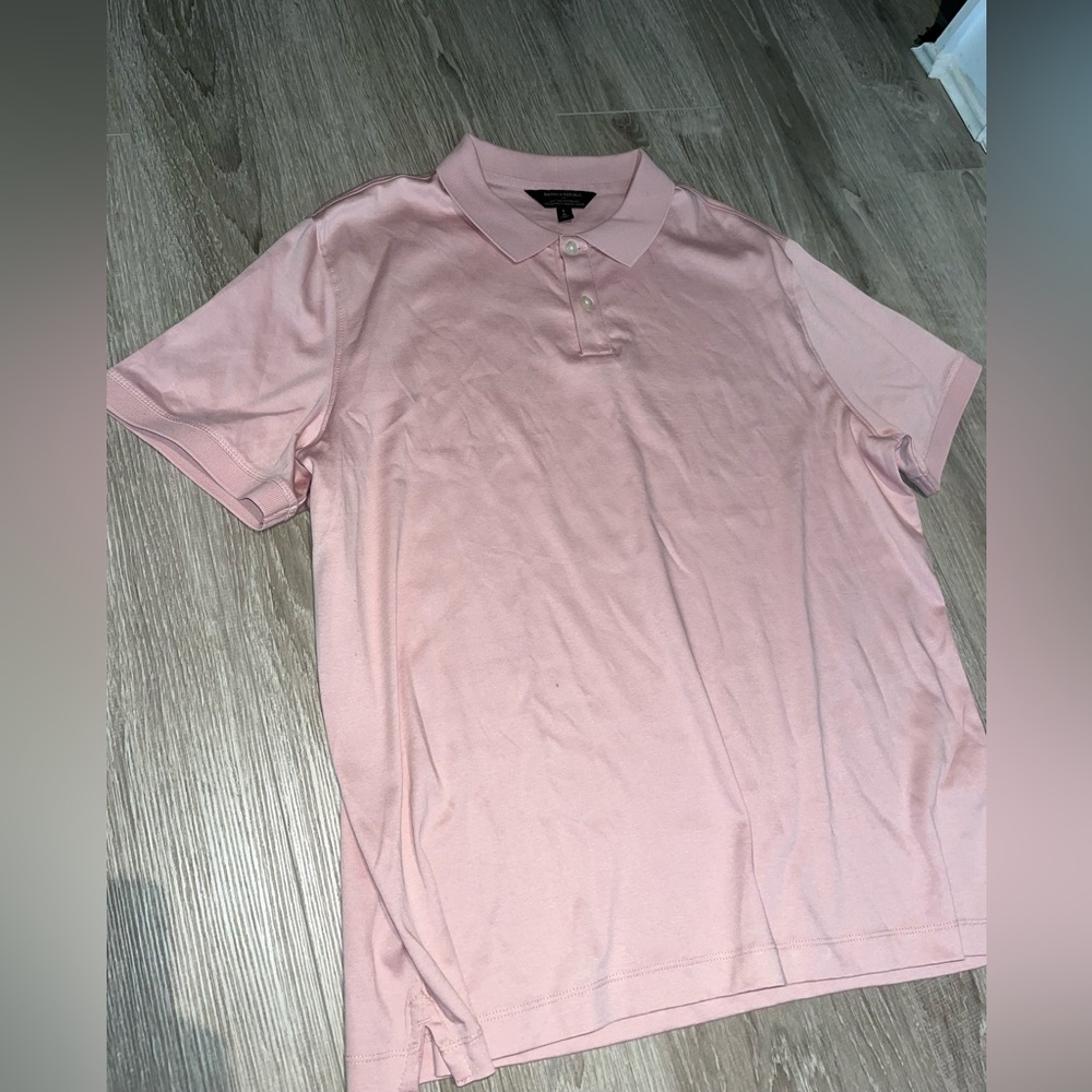 Banana Republic pink polo